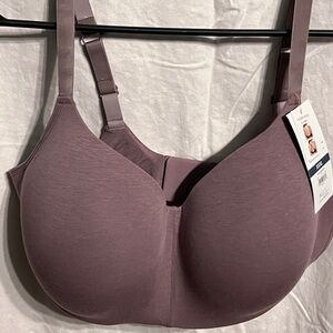 Elegant Wirefree Adjustable Strap Dusty Pink Bra